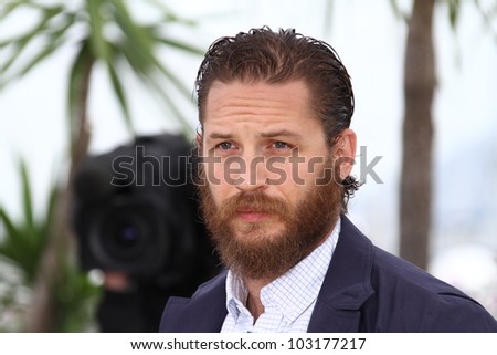 CANNES, FRANCE - MAY 19: Tom Hardy attends the \'Lawless\' Photocall during the 65th Annual Cannes Film Festival at Palais des Festivals on May 19, 2012 in Cannes, France.
