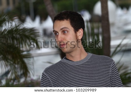 CANNES, FRANCE - MAY 20: Director Brandon Cronenberg poseS at the\'Antiviral\' Photo Call during the 65th Annual Cannes Film Festival Palais des Festivals on May 20, 2012 in Cannes, France.