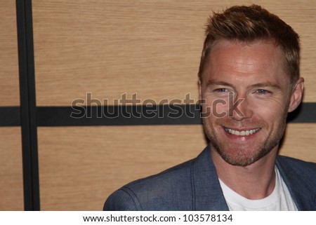 CANNES, FRANCE - MAY 21: Actor Ronan Keating at the \'Goddess\' photocall during the 65th Annual Cannes Film Festival at on May 21, 2012 in Cannes, France.