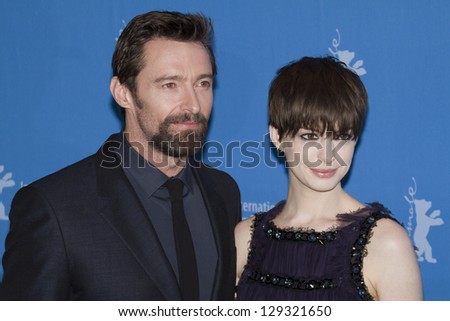 BERLIN, GERMANY - FEBRUARY 09: Hugh Jackman attends the \'Les Miserables\' Photocall during the 63rd Berlinale  Film Festival at Grand Hyatt Hotel on February 9, 2013 in Berlin, Germany.
