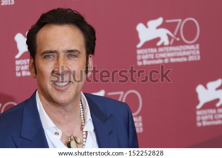 VENICE, ITALY - AUGUST 30: Actor Nicolas Cage attends the \'Joe\' Photocall during The 70th Venice International Film Festival at Palazzo Del Casino on August 30, 2013 in Venice, Italy.