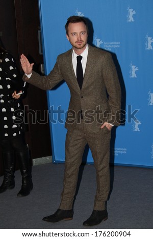 BERLIN, GERMANY - FEBRUARY 10:  Aaron Paul attends the \'A long way down\' photocall during 64th Berlinale International Film Festival at Grand Hyatt Hotel on February 10, 2014 in Berlin, Germany