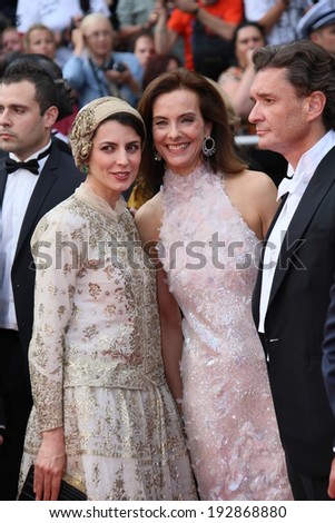 CANNES, FRANCE - MAY 14: Leila Hatami and Carole Bouquet attend the opening ceremony and \'Grace of Monaco\' premiere at the 67th Annual Cannes Film Festival on May 14, 2014 in Cannes, France.