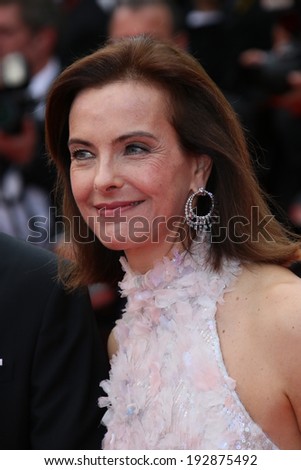 CANNES, FRANCE - MAY 14: Carole Bouquet attends the opening ceremony and \'Grace of Monaco\' premiere at the 67th Annual Cannes Film Festival on May 14, 2014 in Cannes, France.