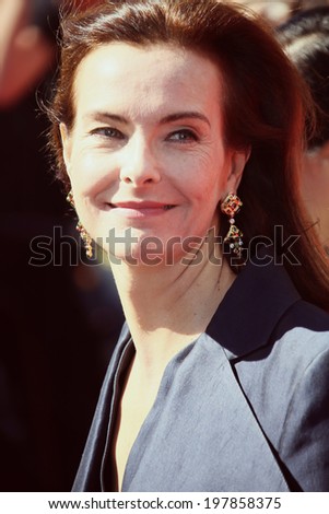 CANNES, FRANCE - MAY 18:  Carole Bouquet attend \'The Wonders\' Premiere at the 67th Annual Cannes Film Festival on May 18, 2014 in Cannes, France.