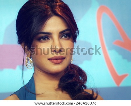 BERLIN, GERMANY - FEBRUARY 10: Priyanka Chopra Roma attends the \'Don - The King Is Back\' Press Conference during of the 62 Berlin Festival at the Grand Hyatt on February 10, 2012 in Berlin, Germany.