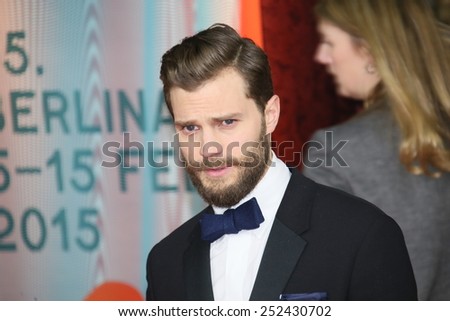 BERLIN, GERMANY - FEBRUARY 11: Jamie Dornan attends the \'Fifty Shades of Grey\' premiere during the 65th Berlinale Film Festival at Zoo Palast on February 11, 2015 in Berlin, Germany.
