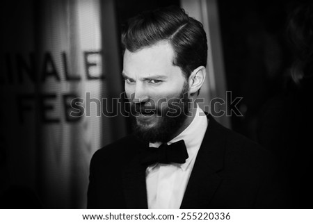 BERLIN, GERMANY - FEBRUARY 11: Jamie Dornan attends the 'Fifty Shades of Grey' premiere during the 65th Berlinale Film Festival at Zoo Palast on February 11, 2015 in Berlin, Germany.