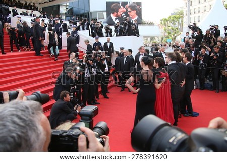 Photographer  attends the opening ceremony and \'La Tete Haute\' premiere during the 68th annual Cannes Film Festival on May 13, 2015 in Cannes, France.