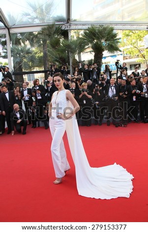 CANNES, FRANCE - MAY 18: Cansu Dere   attends the Premiere of \'Inside Out\' during the 68th annual Cannes Film Festival on May 18, 2015 in Cannes, France.