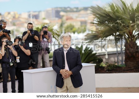 Greek director Costa-Gavras attends the Invite D\'Honneur photocall during the 68th annual Cannes Film Festival on May 18, 2015 in Cannes, France.