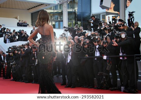 Cannes, France -  May 22, 2015: Jourdan Dunn attends the \'The Little Prince\' premiere during the 68th annual Cannes Film Festival on May 22, 2015 in Cannes, France.