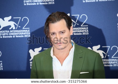 Johnny Depp attends a photocall for \'Black Mass\' during the 72nd Venice Film Festival on September 4, 2015 in Venice, Italy.