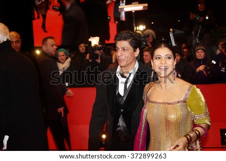 BERLIN - FEBRUARY 12:   Shahrukh Khan  and Kajol Devgan attend the \'My Name Is Khan\' Premiere during day two of the 60th Berlin Film Festival at the Palast on February 12, 2010 in Berlin, Germany