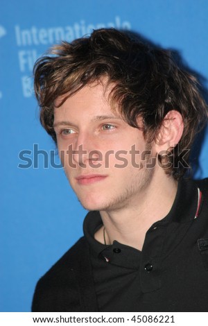 stock photo BERLIN FEBRUARY 16 Actor Jamie Bell attends a photocall to