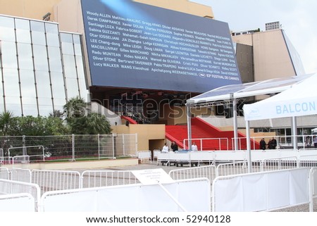 CANNES, FRANCE - MAY 12:  Palais des Festivals during the 63rd Annual Cannes Film Festival on May 12, 2010 in Cannes, France