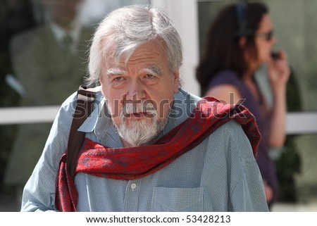 CANNES, FRANCE - MAY 18: Actor Michael Lonsdale attends the \'Of Gods And Men\' Photocall at the Palais des Festivals during the 63rd Annual Cannes Film Festival on May 18, 2010 in Cannes, France