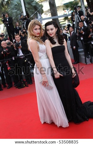 stock photo CANNES FRANCE MAY 18 Chinese actress Fan Bingbing and 