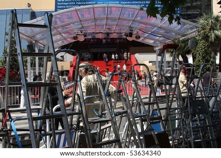 CANNES, FRANCE - MAY 21: Palais des Festivals during the 63rd Cannes Film Festival on May 21, 2010 in Cannes, France