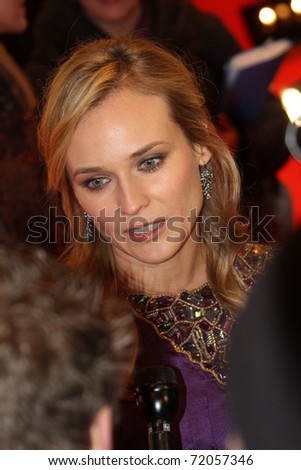 BERLIN, GERMANY - FEBRUARY 18: Actress Diane Kruger attends the \'Unknown\' (Unknown Identity)  during  of the 61 Berlin  Film Festival at Berlinale Palace on February 18, 2011 in Berlin, Germany.