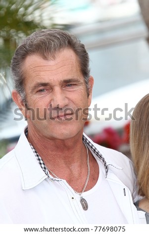 CANNES, FRANCE - MAY 18: Actor Mel Gibson attends \'The Beaver\' photocall at the Palais des Festivals during the 64th Cannes Film Festival on May 18, 2011 in Cannes, France.