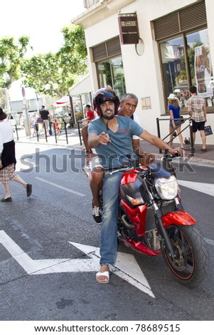 CANNES, FRANCE - MAY 22:  Samy Naceri arrives at Cannes during the 64th Annual Cannes Film Festival at the Palais des Festivals on May 22, 2011 in Cannes, France