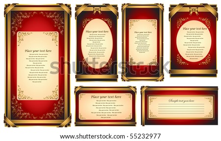 stock vector : Classic and Vintage Design Background. Vector Invitation Card 