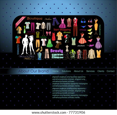garment website template