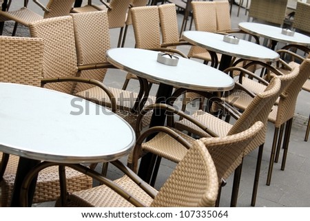 restaurant chairs outdoor