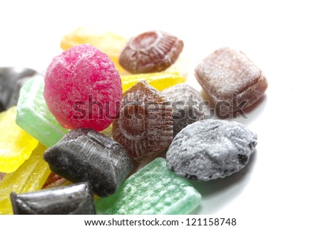 colorful handmade cough sweets