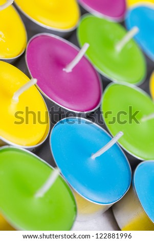 a background of tea light candles