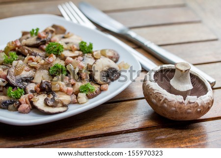 mushroom dish