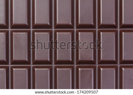 plain dark chocolate bar background