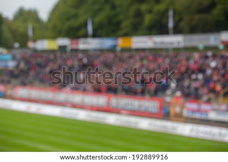 small football stadium blur background