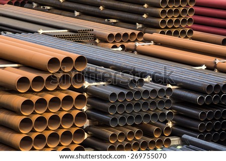 plain industrial pipes