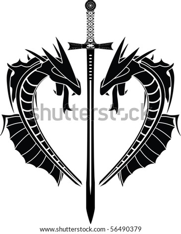 Sword tattoo stencil free vector graphics free download and