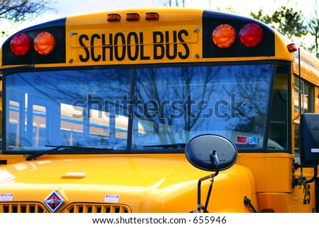 School Bus, back to school, Bus Stop, Education, Close-up of a school-bus
