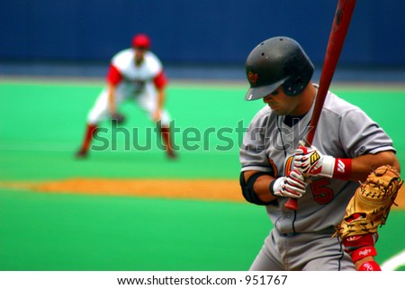 Batter waiting for the call