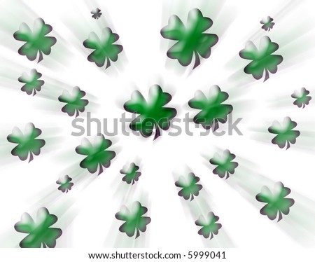 Irish Background, Shamrocks, Four-leaf clovers, Saint Patrick\'s Day Background