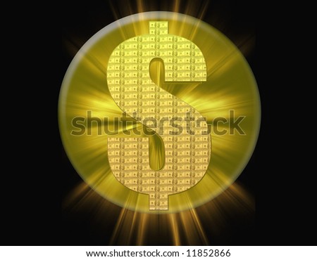 Golden Money Symbol