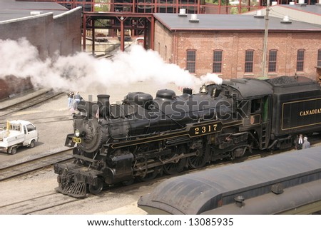 Steam Engine approaching, train