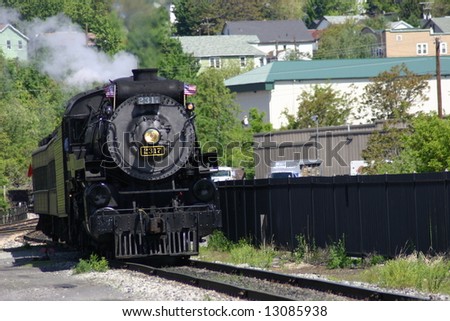 Steam Engine approaching, train