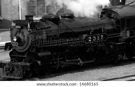 Steam Engine at full steam, Scranton, Pa.