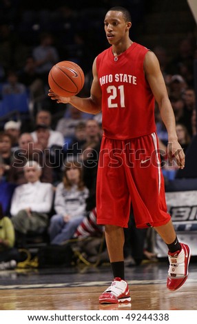 UNIVERSITY PARK, PA - FEBRUARY 24: Ohio State guard Evan Turner dribbles the ball up the court a game against Penn State at the Byrce Jordan Center February 24, 2010 in University Park, PA
