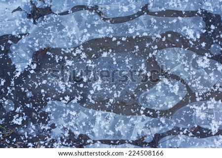 deep iced pool texture