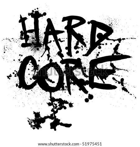 stock vector hard core