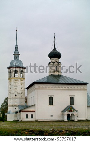 One churches of Central Russian Russian city Suzdal.