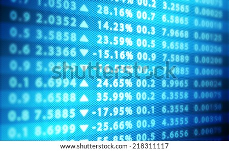 Background business, abstract image of a computer screen of abstract stock market data