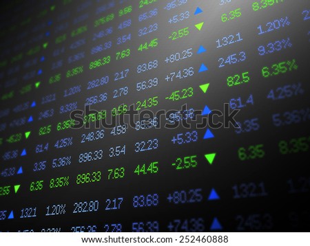 Stock Market Ticker Wall