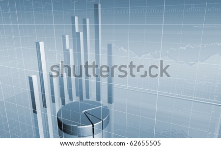 Stock Market Chart/Graph & Bar Charts/For Presentations and Annual Reports